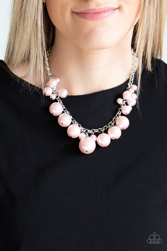 Paparazzi Accessories Broadway Belle - Pink Pearl Necklace 