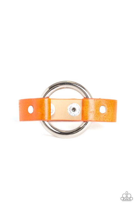 Rustic Rodeo - Orange Wrap Bracelet 