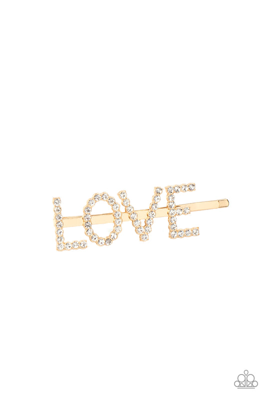 All You Need Is Love - Gold Hair Clip Starlet Shimmer 