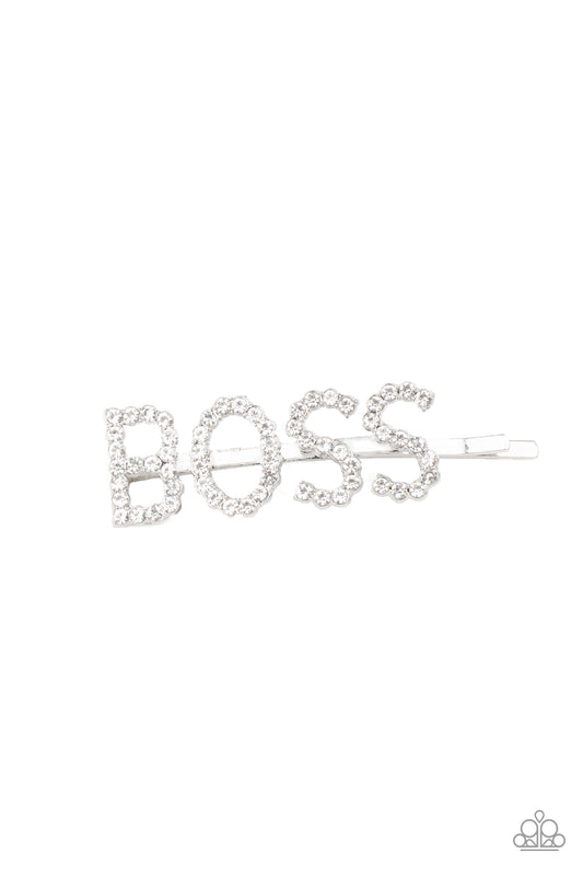 Yas Boss! - White Hair Clip Starlet Shimmer