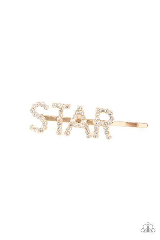 Star In Your Own Show - Gold Hair Clip Starlet Shimmer