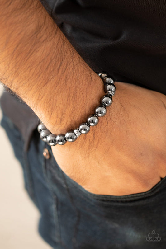 Paparazzi Accessories Resilience - Black Bracelet Men's Collection