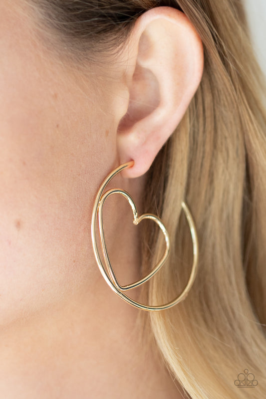 Love At First BRIGHT - Gold Earring Valentines
