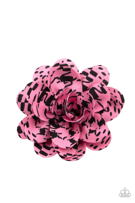 Paparazzi Accessories Patterned Paradise - Pink Hair Clips