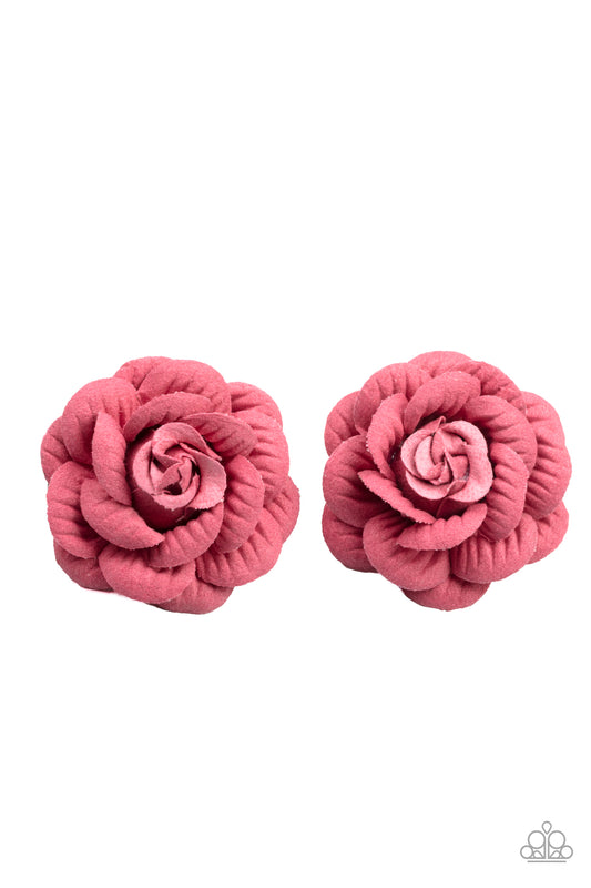 Paparazzi Accessories Best of Buds - Pink Hair Clips