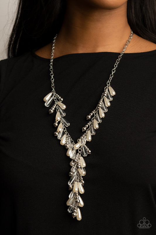 razzi Accessories Dripping With DIVA-ttitude - White Necklace Life of The Party