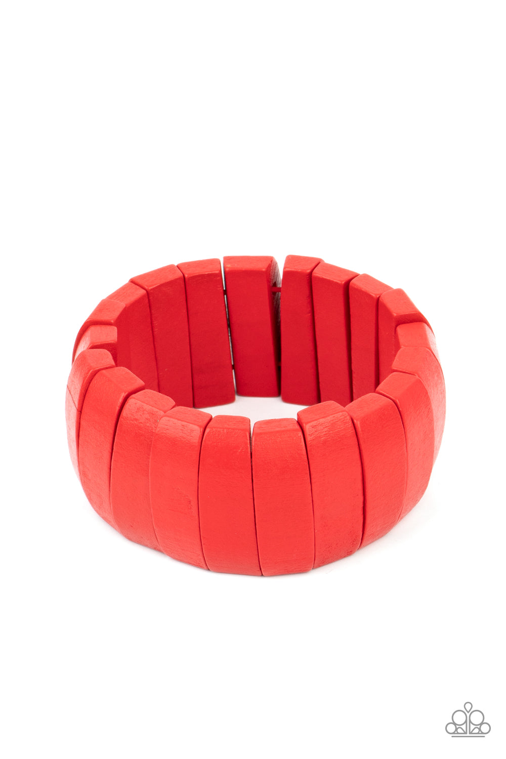 Paparazzi Accessories Raise The BARBADOS - Red Wood Bracelet One and Done