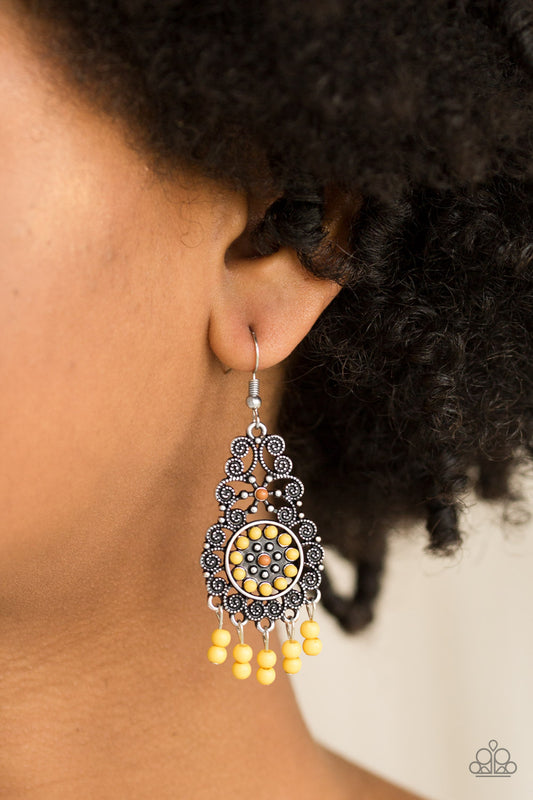 Courageously Congo - Yellow Earring - Jewels On The Run