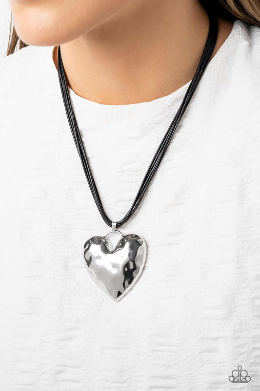 Paparazzi Accessories - Confident Courtship - Black Necklace Valentines