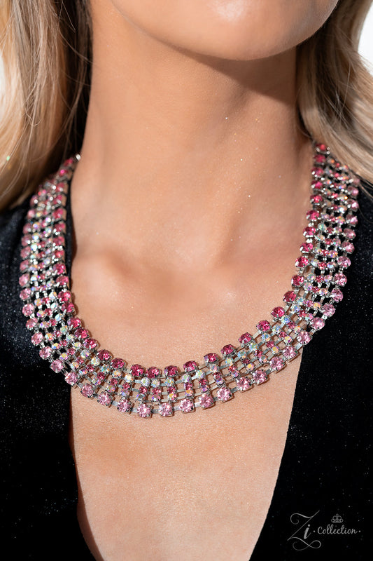 Paparazzi Accessories - Flirtatious - Pink Necklace 2023 Zi Collection