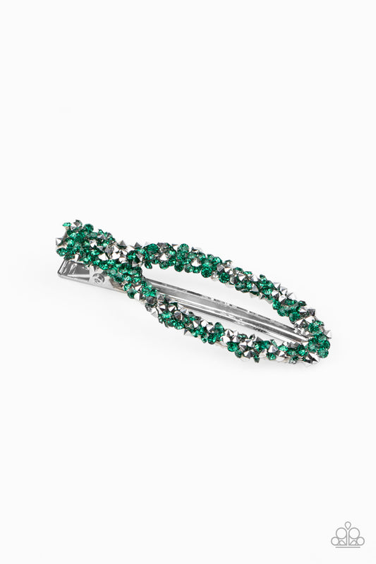 HAIR We Go! - Green Hair Clip Starlet Shimmer New Releases - Jewels On The Run