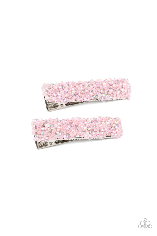 Paparazzi Accessories HAIR Comes Trouble - Pink Hair Clips
